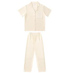 Pijama jacquard mariposa para niña fresco y ligero
