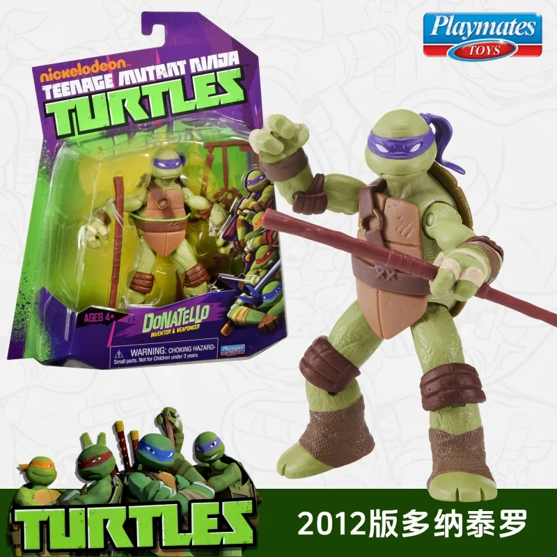 Playmates Tortugas Ninja mutantes adolescentes figura de acción conjunta móvil Leonardo Donatello trituradora muñeca modelo juguetes regalos para niños - imagen 4