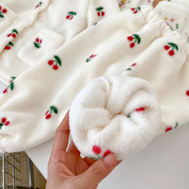 Pijama de lana polar para niños con forro cálido - imagen 5