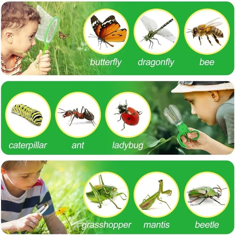 Kit de explorador para niños, acampada aventura al aire libre y atrapasueños, juguetes educativos exploración natural, regalo niñas - imagen 2