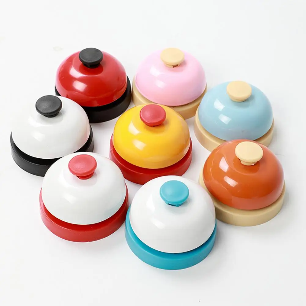 Campana prensada a mano, juguete para palmas de mano, entrenamiento de reacción, campana empujadora de respuesta para comedor, juego de mesa, juguetes, accesorio de campana Z6o9 - imagen 2
