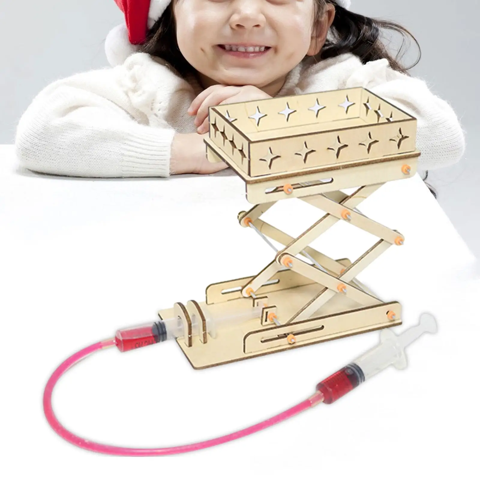 Stem Science Kits Hydraulic Lift Table Model Science Experiment for Development Toy Children Beginners Creative Gift Teens