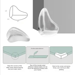 Protectores de silicona para esquinas de muebles – Seguridad para bebé