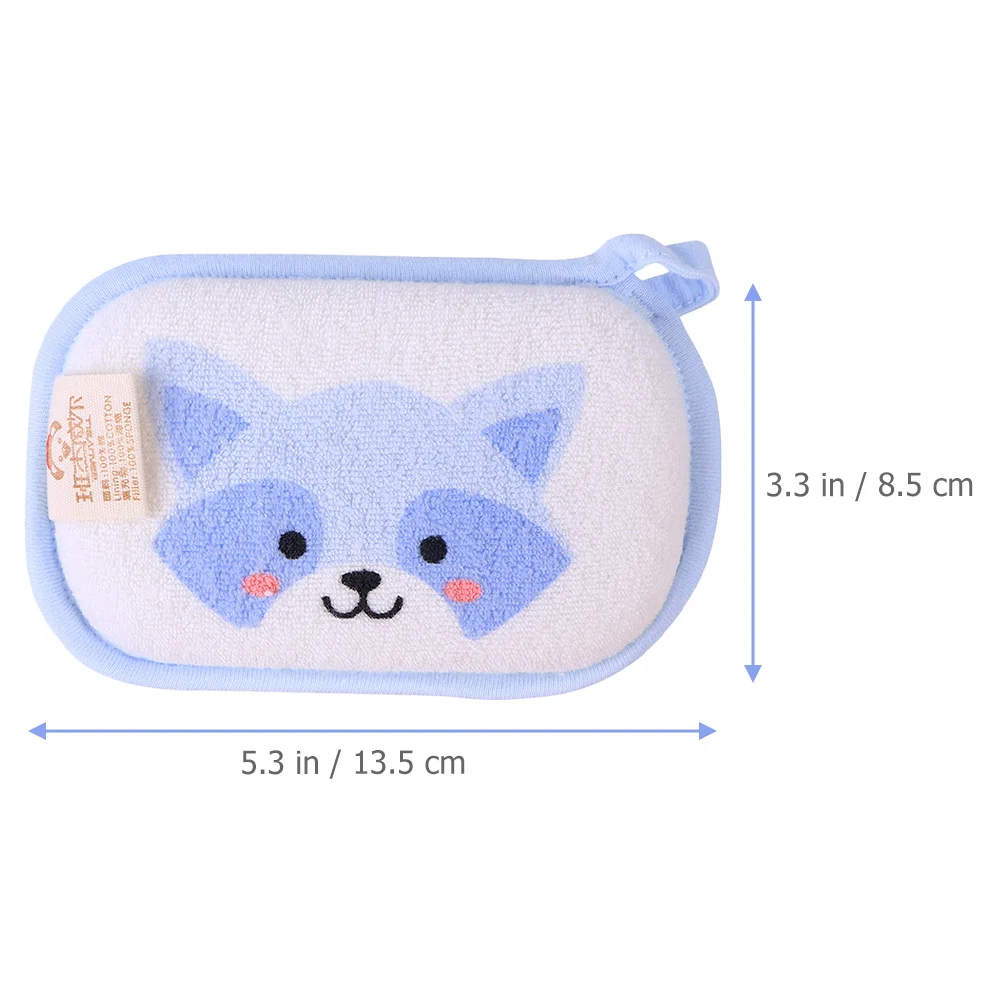 Esponja de baño para bebé, 3 uds., estropajo suave con dibujos de animales para ducha infantil, limpieza hidratante, exfoliante, cuidado suave de la piel para niños - imagen 4