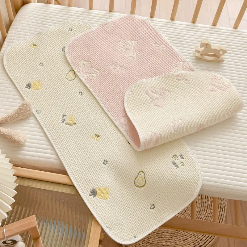 Almohadilla para cochecito de algodón ultrasuave, cojín Universal para asiento de cochecito de bebé para todas las estaciones, alfombrilla basculante para silla alta, lavable a máquina - imagen 3