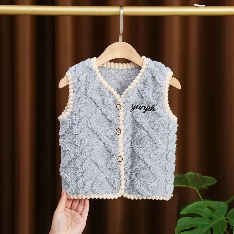 Chaleco polar bebé doble cara para invierno y otoño - imagen 2