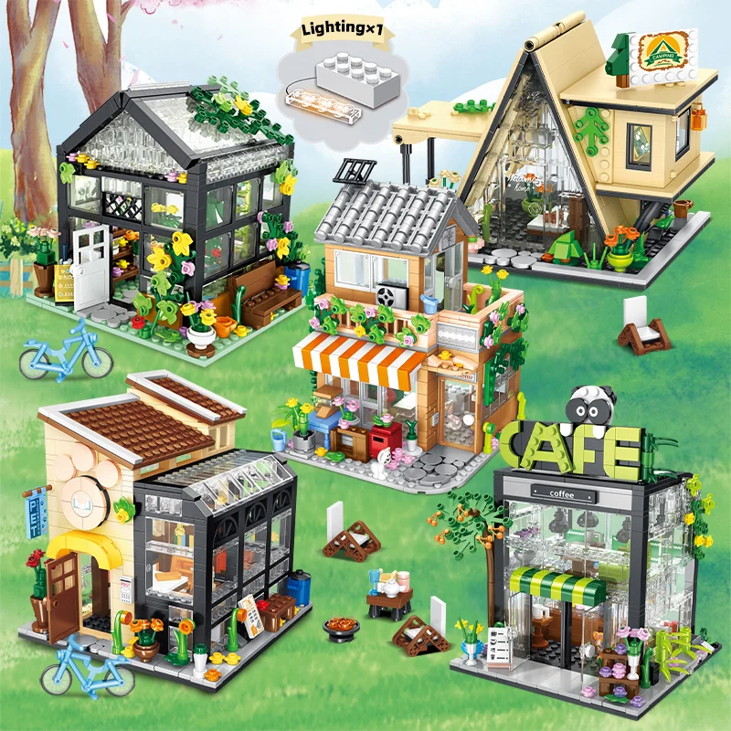 Tienda de campaña infantil – bloques construcción mini ciudad - imagen 5