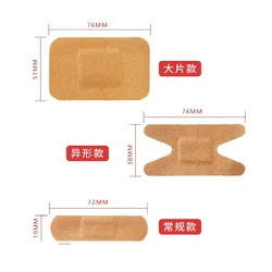 Vendajes impermeables para primeros auxilios, apósito médico antibacterias para heridas, varios tamaños, Kits de emergencia para viajes en casa, 18 unids/lote por paquete