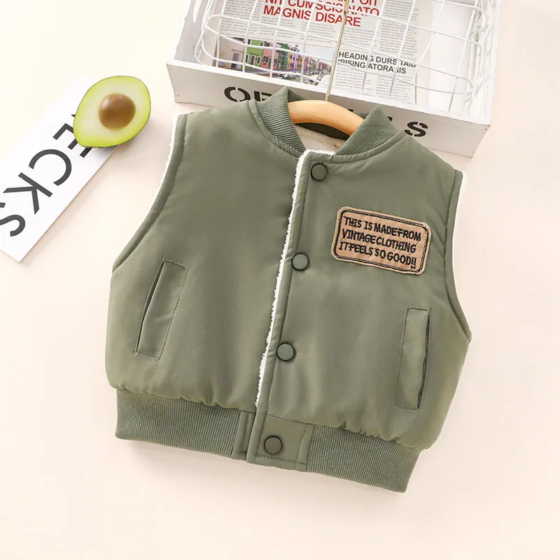 MILANCEL chaleco polar infantil estampado de otoño para diario - imagen 4