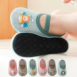 Calcetines antideslizantes de algodón con suela de silicona para niños