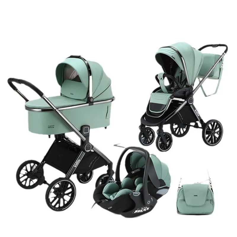 Cochecito de bebé Kidilo puede sentarse y acostarse, artefacto plegable ligero para caminar, cochecito portátil bidireccional para niños - imagen 2