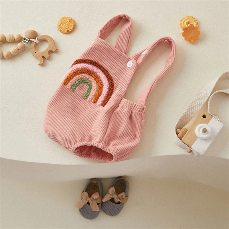 Tregren mameluco bebé niña arco iris fresa verano 0-18 meses - imagen 2