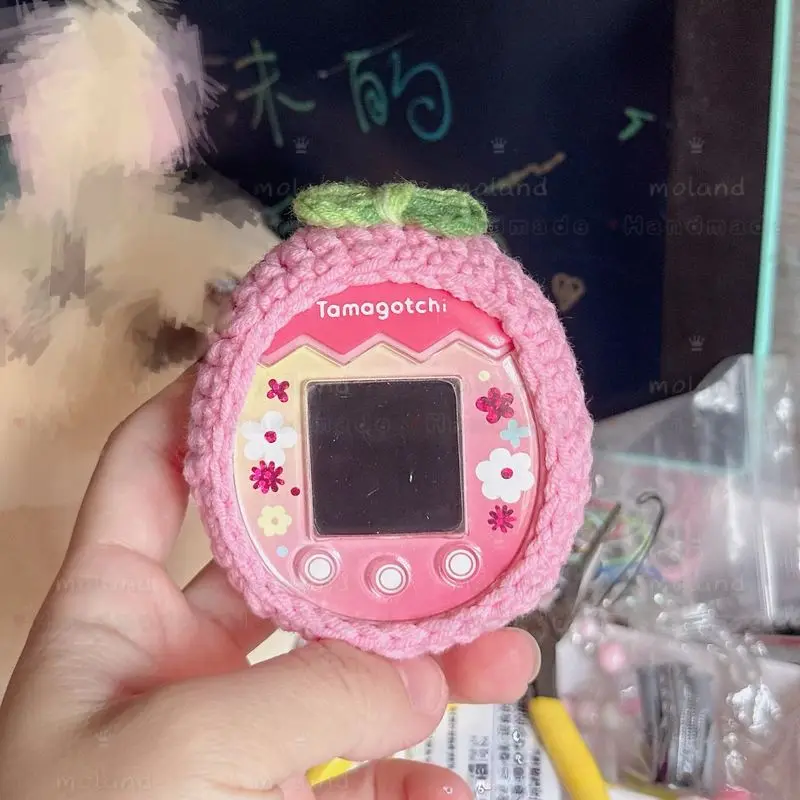 Linda cubierta protectora Tamagotchi Paradise, cubierta de melocotón de oso cereza, accesorios para elíso, decoración de concha protectora, juguetes, regalos para niñas - imagen 4