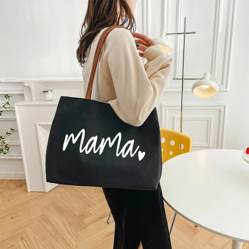 Bolso maternal de lona gran capacidad para pañales - imagen 5