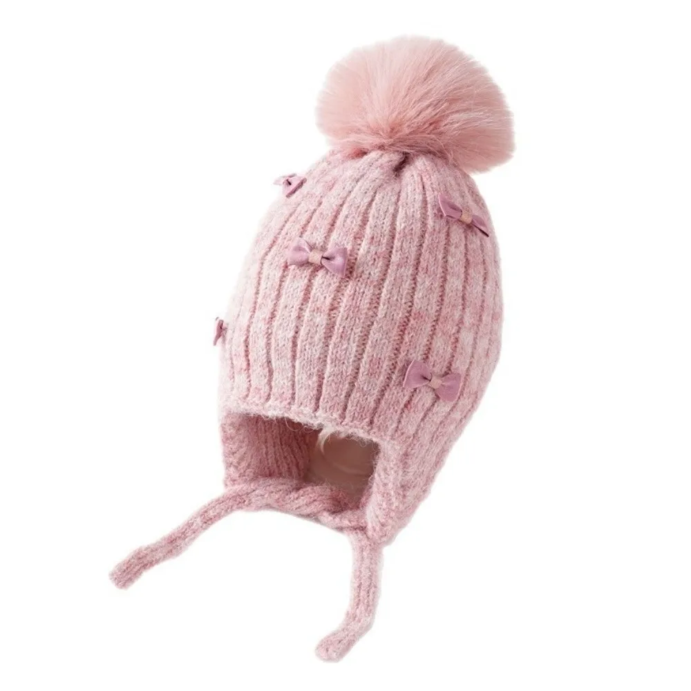 Gorro de invierno grueso con protección para los oídos y pompones - imagen 4