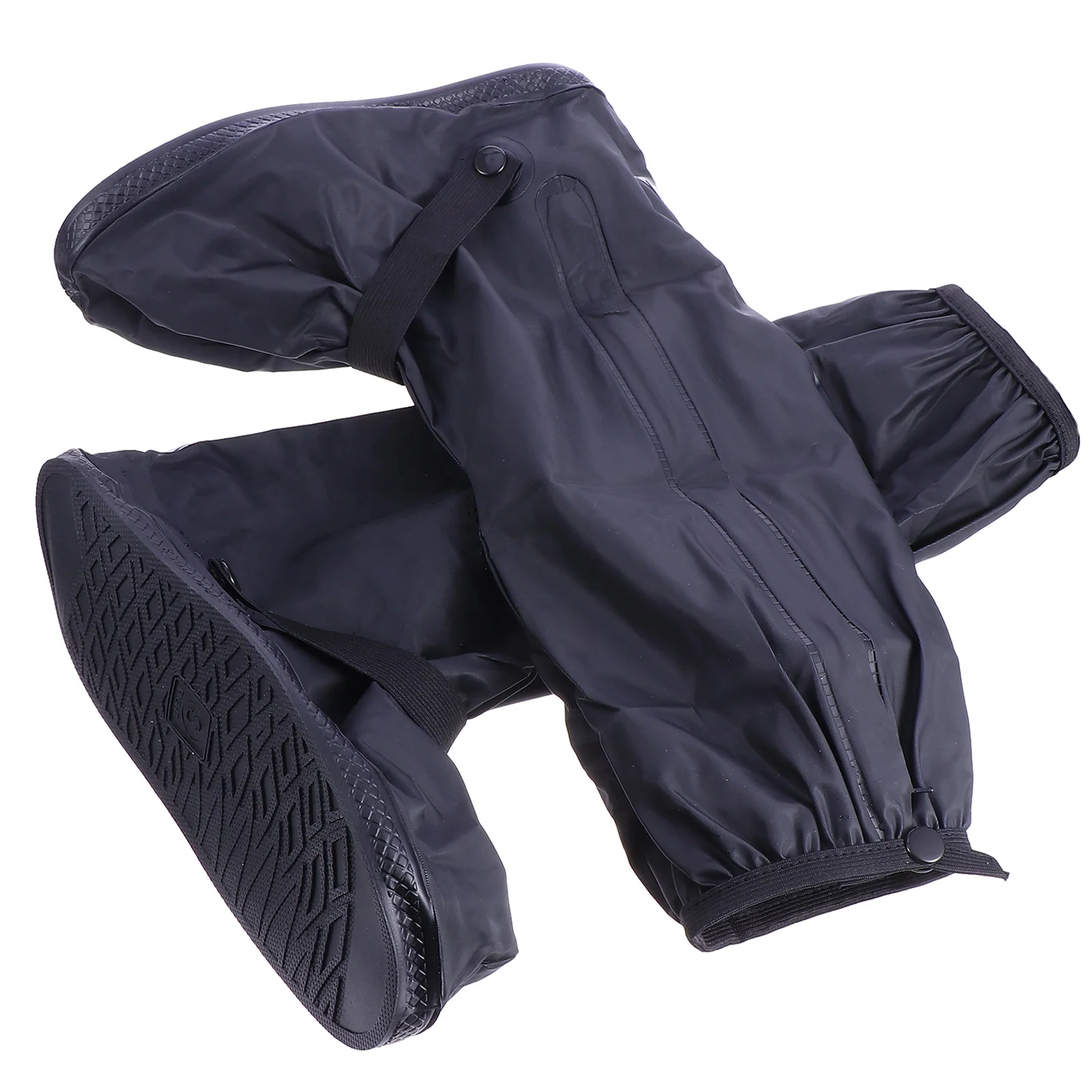 1 par de cubiertas impermeables para zapatos, antideslizantes de Pvc grueso, para ciclismo, para actividades de conducción y pesca al aire libre - imagen 2
