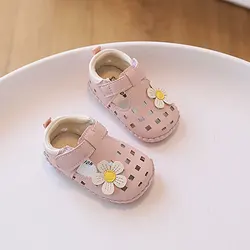 Zapatos bebé verano suaves antideslizantes primeros caminantes niña