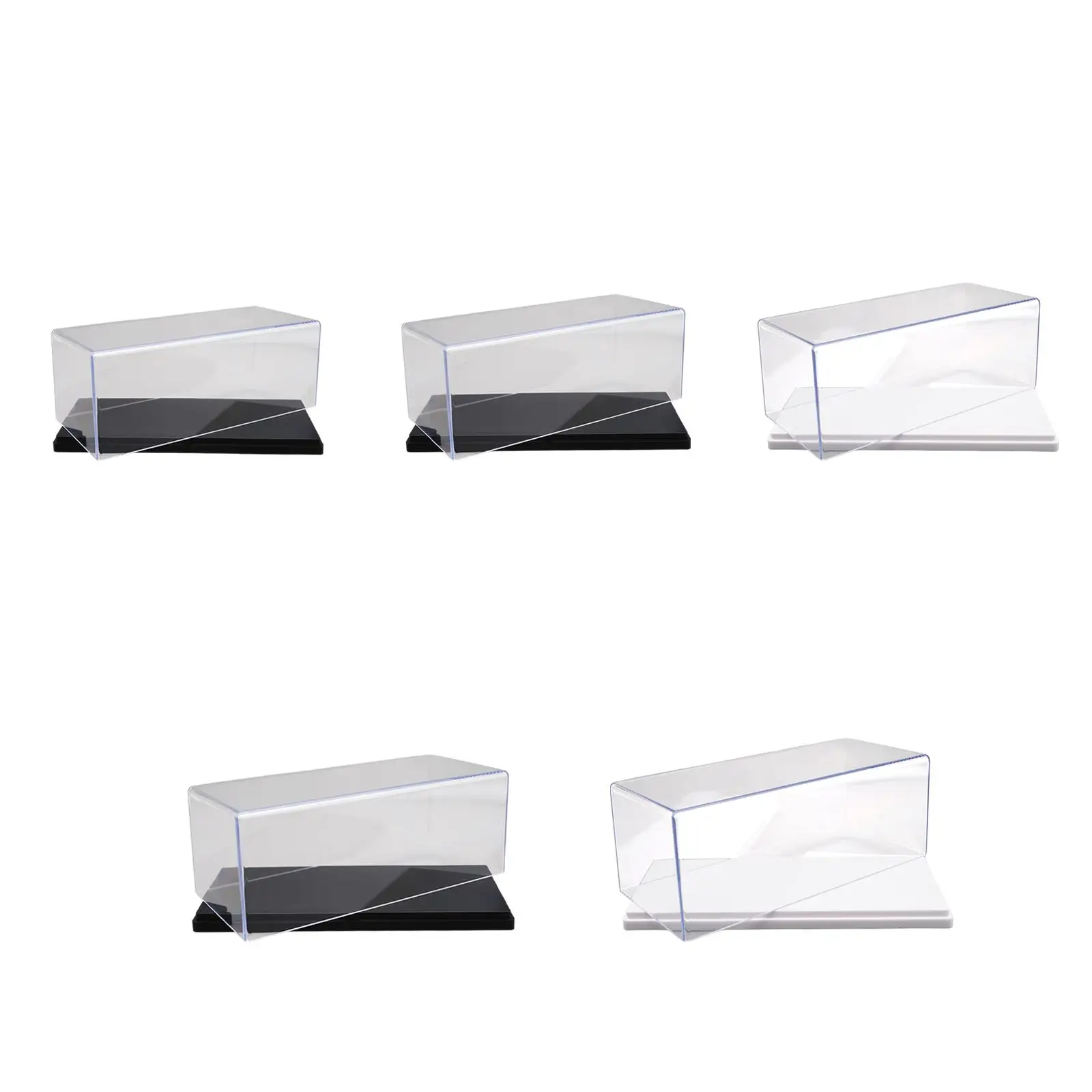Clear Acrylic Display Case for 1:43 Model Cars Organizer Stackable Display Box Dustproof Protection Storage for Collectible Arts