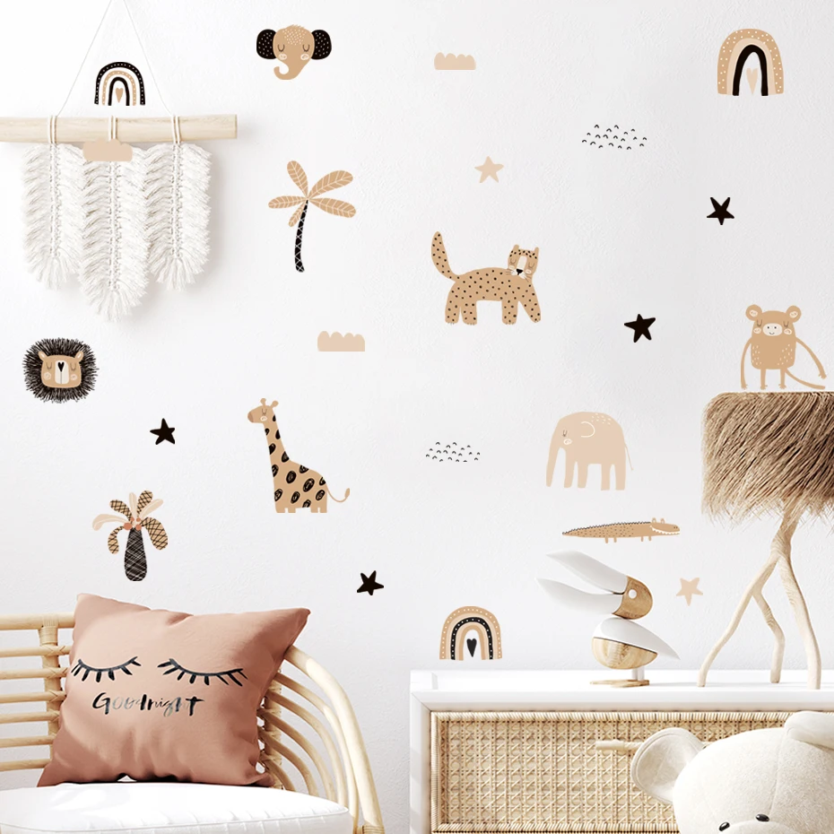Pegatinas de pared arcoíris bohemio para habitación infantil - imagen 5