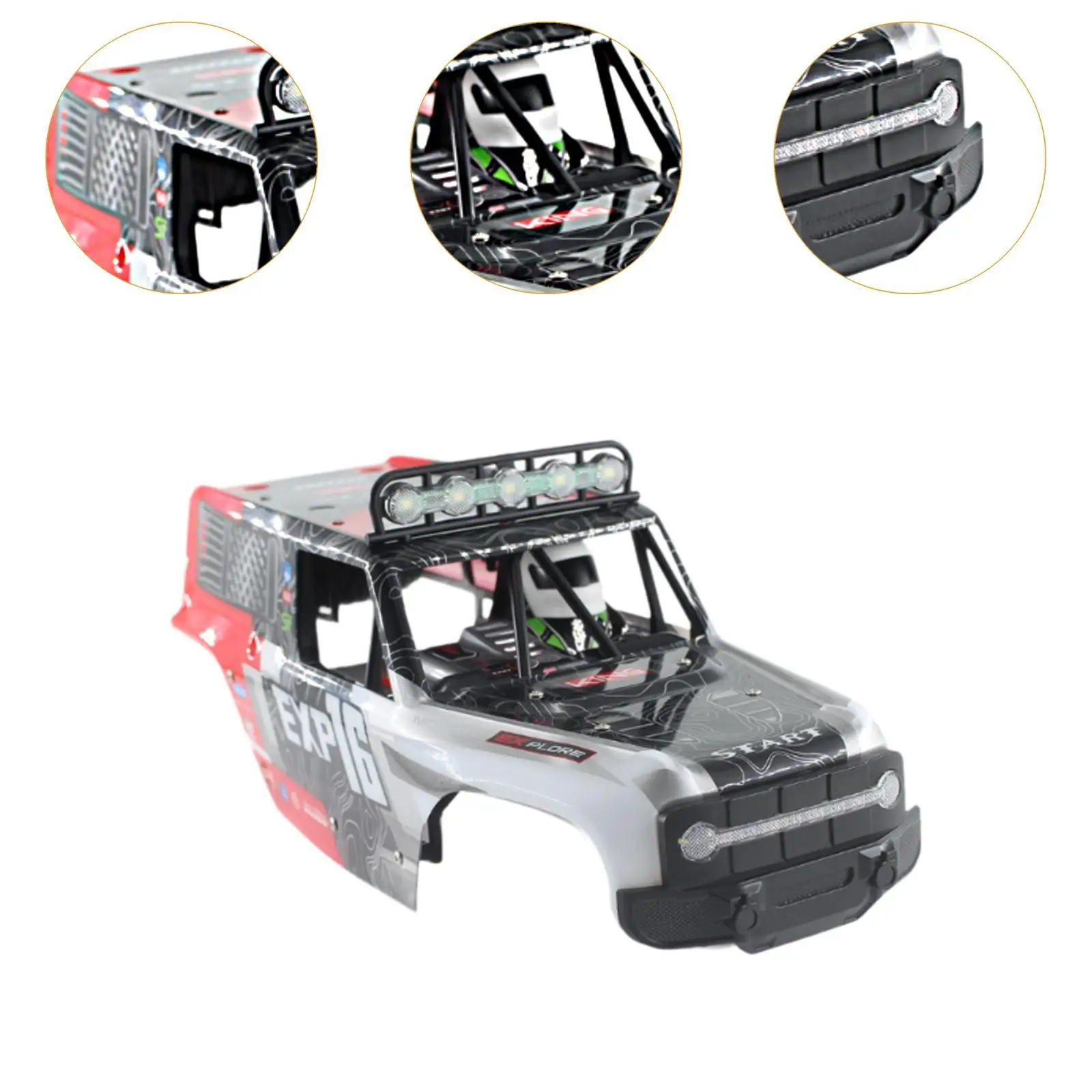 1/12 RC Body Shell 15 pulgadas de largo para Wltoy 124006 Montaje simple Ligero - imagen 5