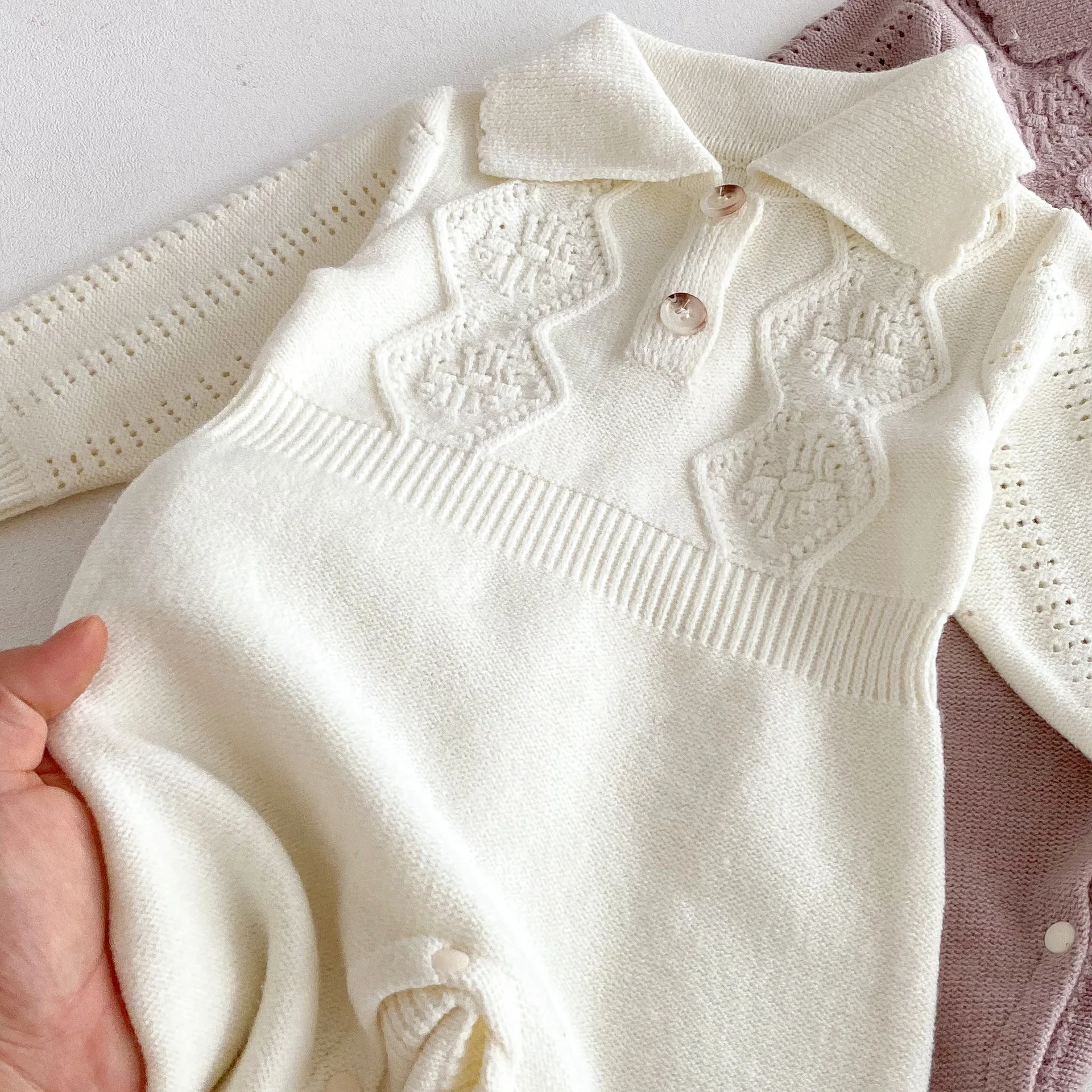 Ropa de otoño para bebés de 0 a 3 años, peleles para niños pequeños, monos para niñas, prendas de punto para niños, traje para niños pequeños - imagen 5