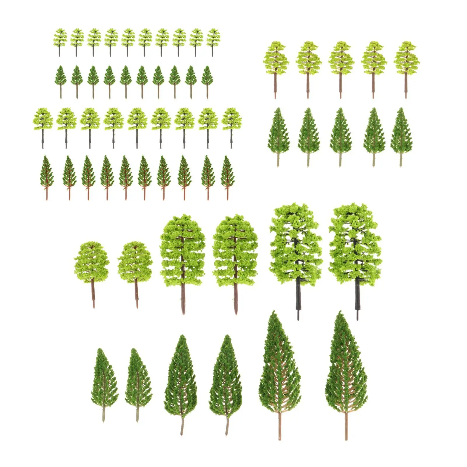 Mixed Model Trees Diorama Supplies, DIY Trees for Projects, Model Train Scenery