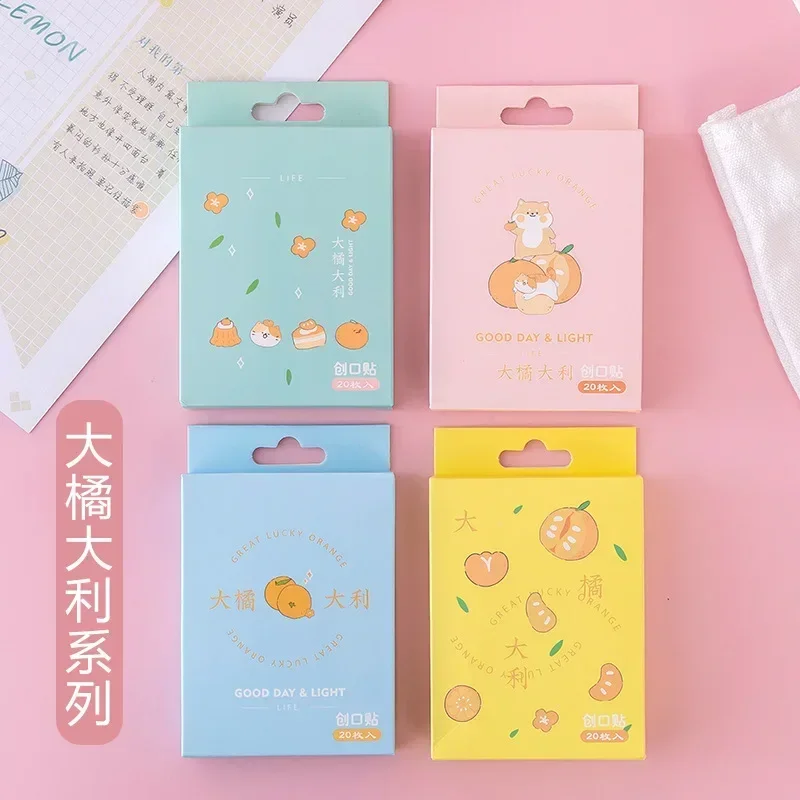 Vendajes adhesivos impermeables y transpirables para niños, Kit de primeros auxilios, yeso para heridas, 20 unidades por lote - imagen 4