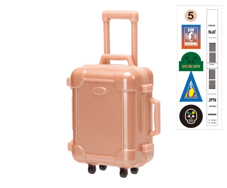 Suitcase pink gold M