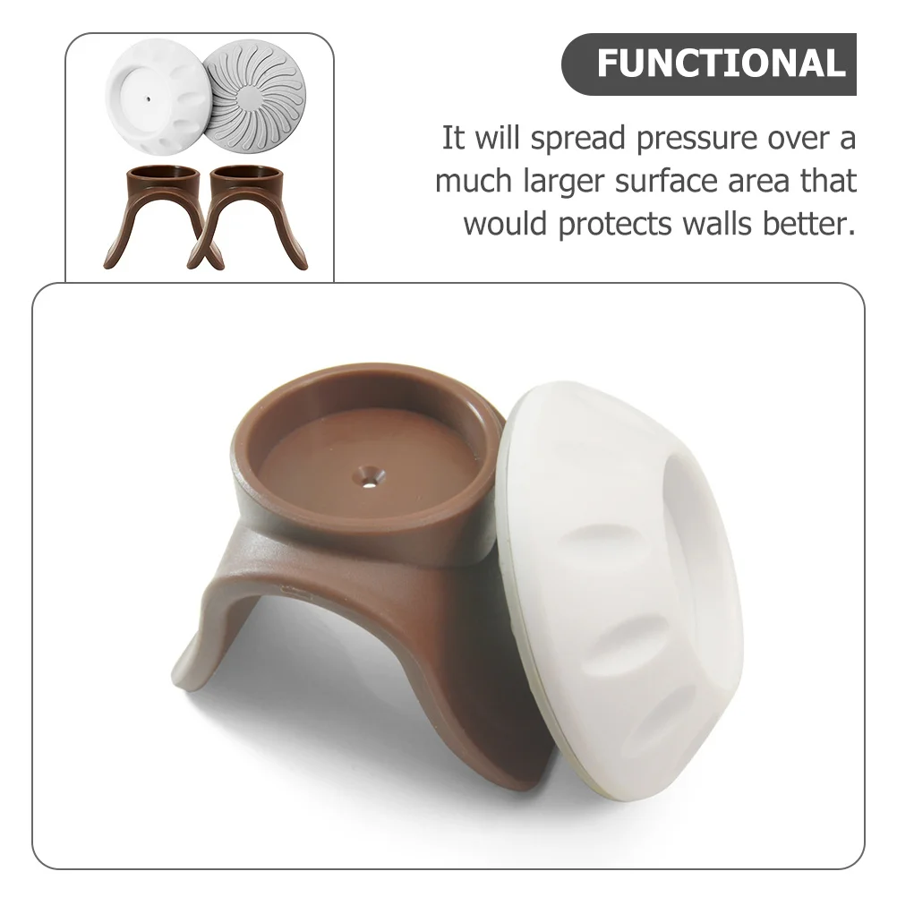 Almohadillas protectoras de pared para bebé, amortiguador de seguridad para mascotas, taza de parachoques de pared para puerta, escaleras, valla, 4 Uds. - imagen 3