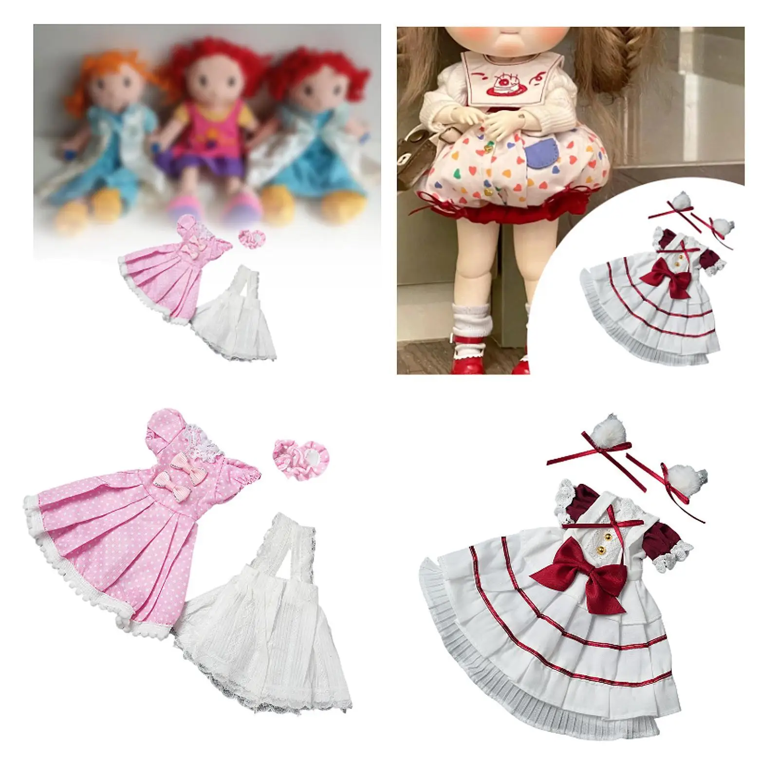 1/6 Doll Princess Dress Dress up Photo Props DIY for Little Girls Costume Cosplay for 11.81'' Action Figure Doll Fashion Girl