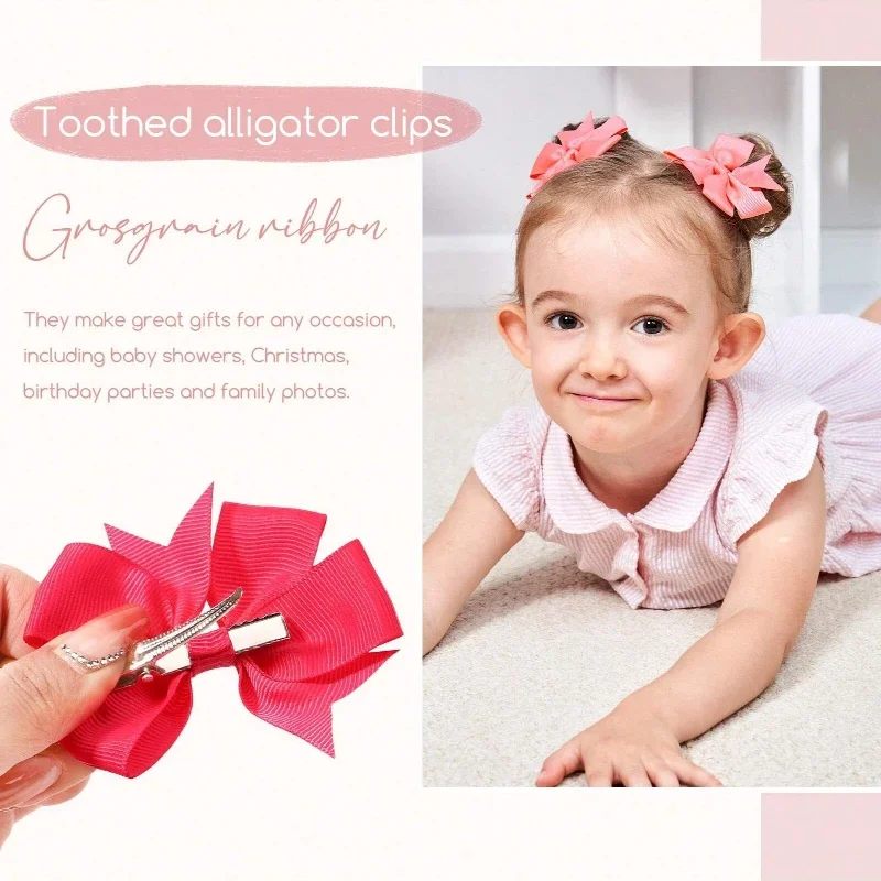 Pinzas de lazo para niña – Pack de accesorios de grosgrain - imagen 3
