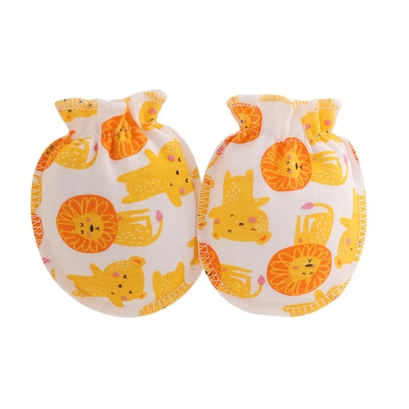 5Pairs  0-3Month Newborn Baby Anti-Scratch Gloves Infant Boy Girl Unisex Mittens Baby Accessories - imagen 5