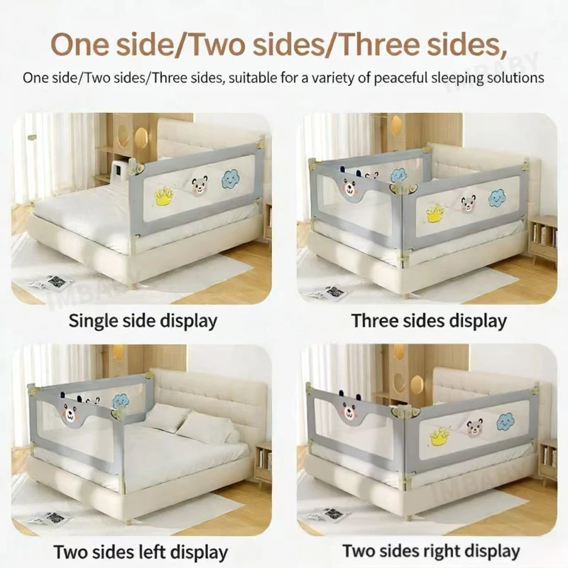IMBABY barandilla de seguridad ajustable para cama del bebé - imagen 3