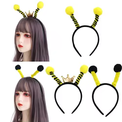 Accesorios de decoración de rendimiento, diadema con tentáculo de abeja y hormiga de dibujos animados, accesorios para el cabello para niños, tocado de estilo coreano, Aro para el pelo de Animal