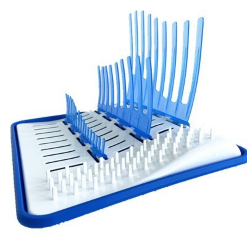 Escurridor de botellas en capas, práctico, extraíble, fácil de limpiar, estante de secado, estante de almacenamiento de biberones, soporte para vasos de limpieza en seco - imagen 5