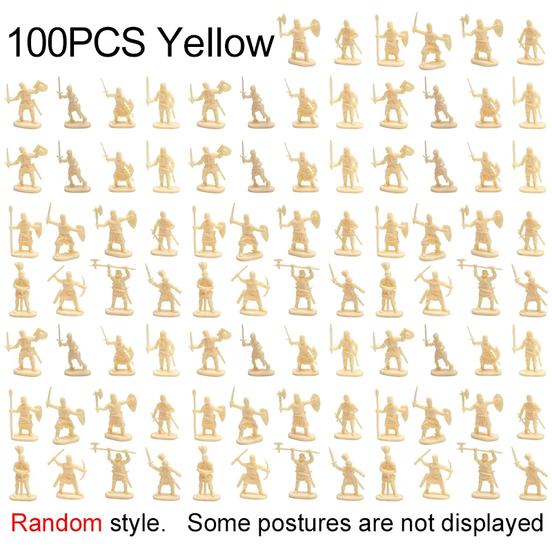 100PCS Yellow