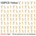 100PCS Yellow