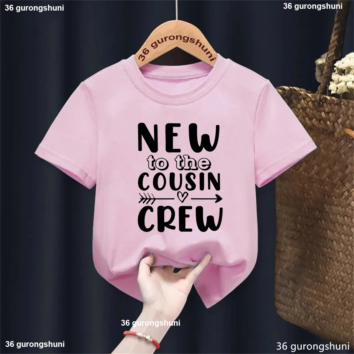 Camiseta con estampado de letras para niños y niñas, camiseta con anuncio de embarazo, ropa divertida para niños, camisetas de verano - imagen 2