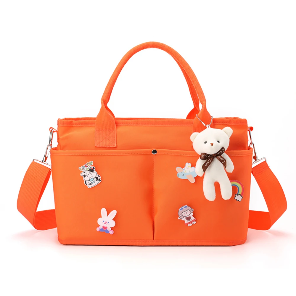 Bolsa de pañales Linda de lona ligera con bolsillo lateral - imagen 2