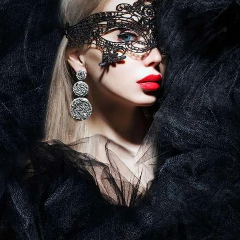 Máscara de ojos para mujer, fiesta de disfraces, baile de graduación, disfraz de Halloween, máscaras de fiesta sexis, disfraces sexis de encaje, accesorios de máscaras de fiesta - imagen 3