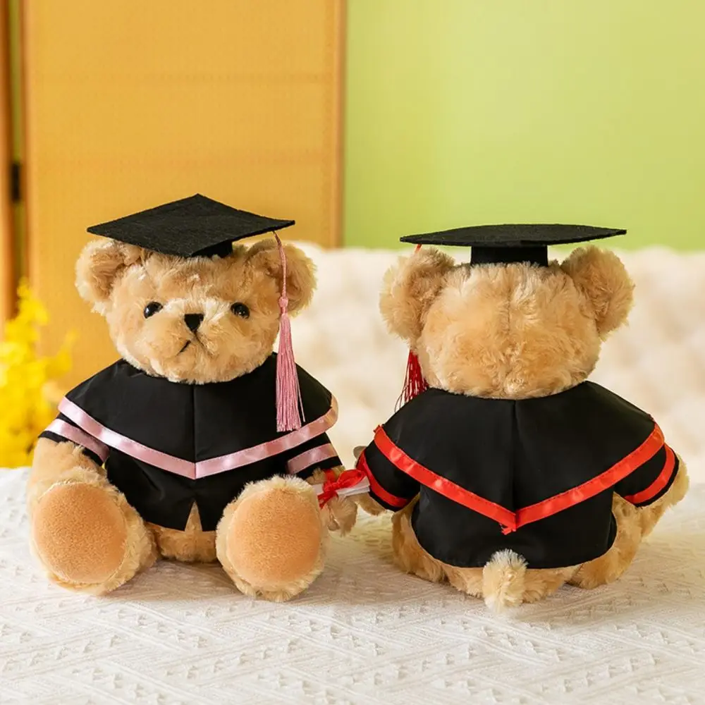Traje de graduación apto para accesorios de ropa de oso de peluche de 30Cm, haga su propio muñeco de peluche, juguete para regalo de fiesta de graduación - imagen 4