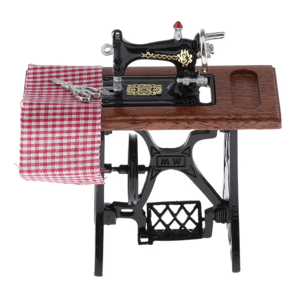 Máquina de coser para casa de muñecas con taller de costura - imagen 3