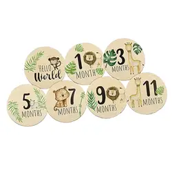 Tarjetas de hitos para bebés, niños y niñas – Redondas