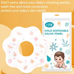 Baberos desechables suaves para bebé con alta absorción y comodidad