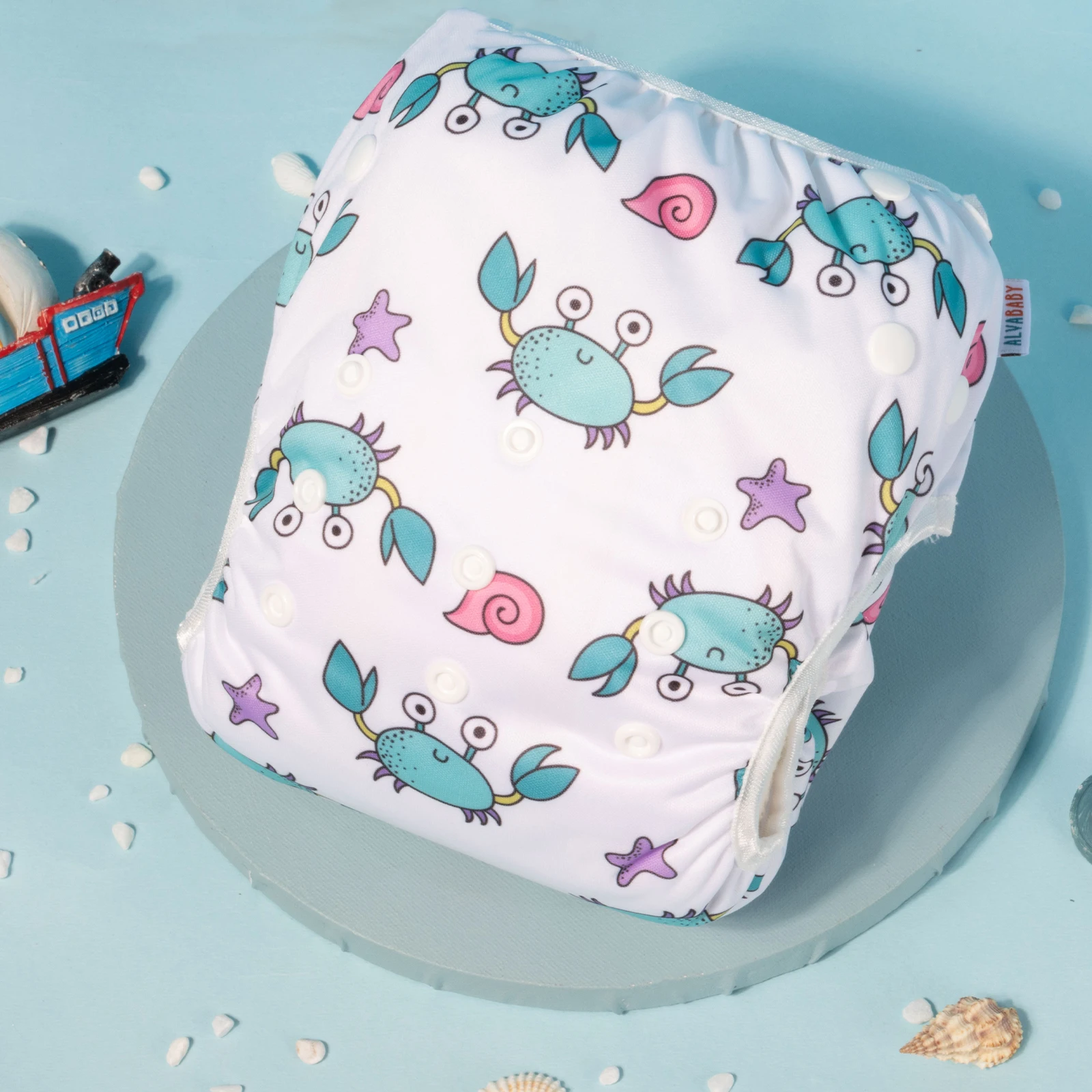 Alvababy Pañal de Baño Reutilizable para Bebés 0-3 Años - imagen 5