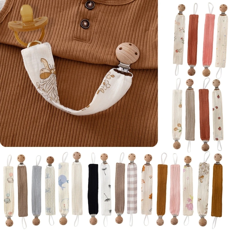 QX2D 4pcs Pacificadores para bebés Cadena Horizontal TEATHER ROPE CANTA PARA LANDO