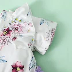 Vestido volantes florales para niña – Perfecto para fiestas de verano