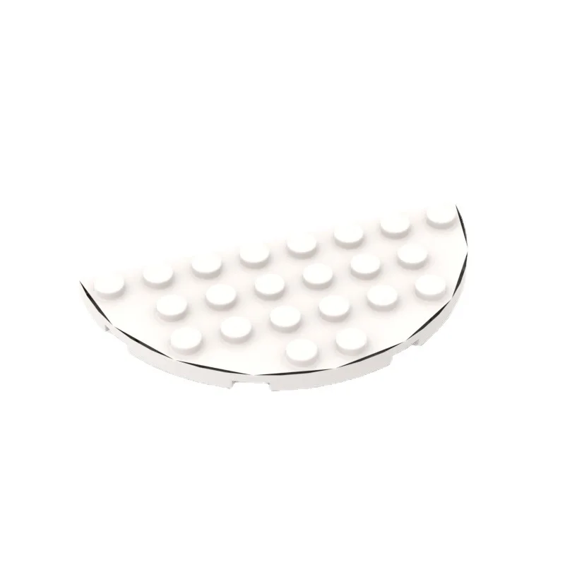 40 Uds piezas MOC 22888 placa redonda medio esquina 4x8 ladrillos compatibles DIY montar bloques de construcción partícula chico cerebro juguete para regalo - imagen 4