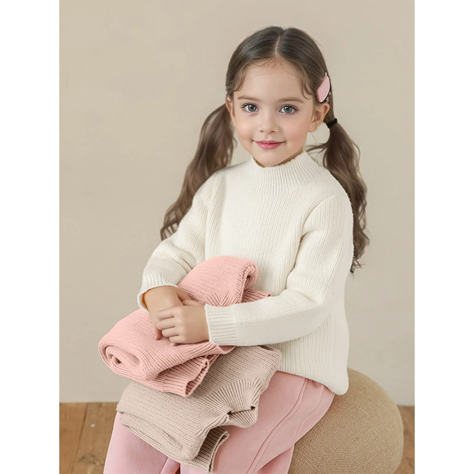 Jersey de terciopelo cálido suave elegante niña - imagen 2