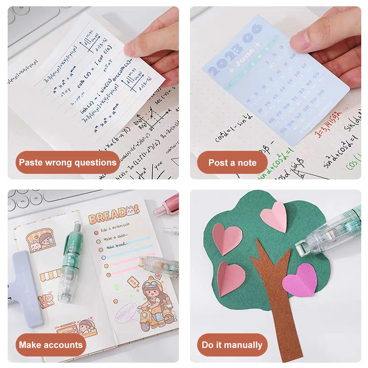 Dispensador transparente de puntos adhesivos con recargas reemplazables - imagen 4
